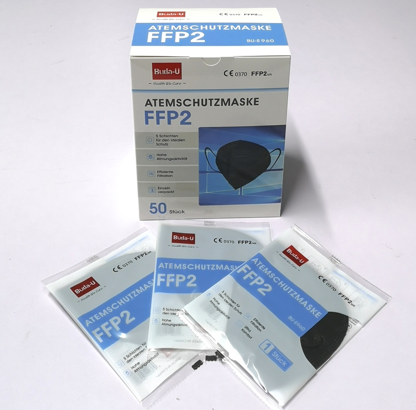 Немецкий пакуя FFP2 лицевой щиток гермошлема, частица FFP2 фильтруя лицевой щиток гермошлема половинной маски FFP2 в Германии
